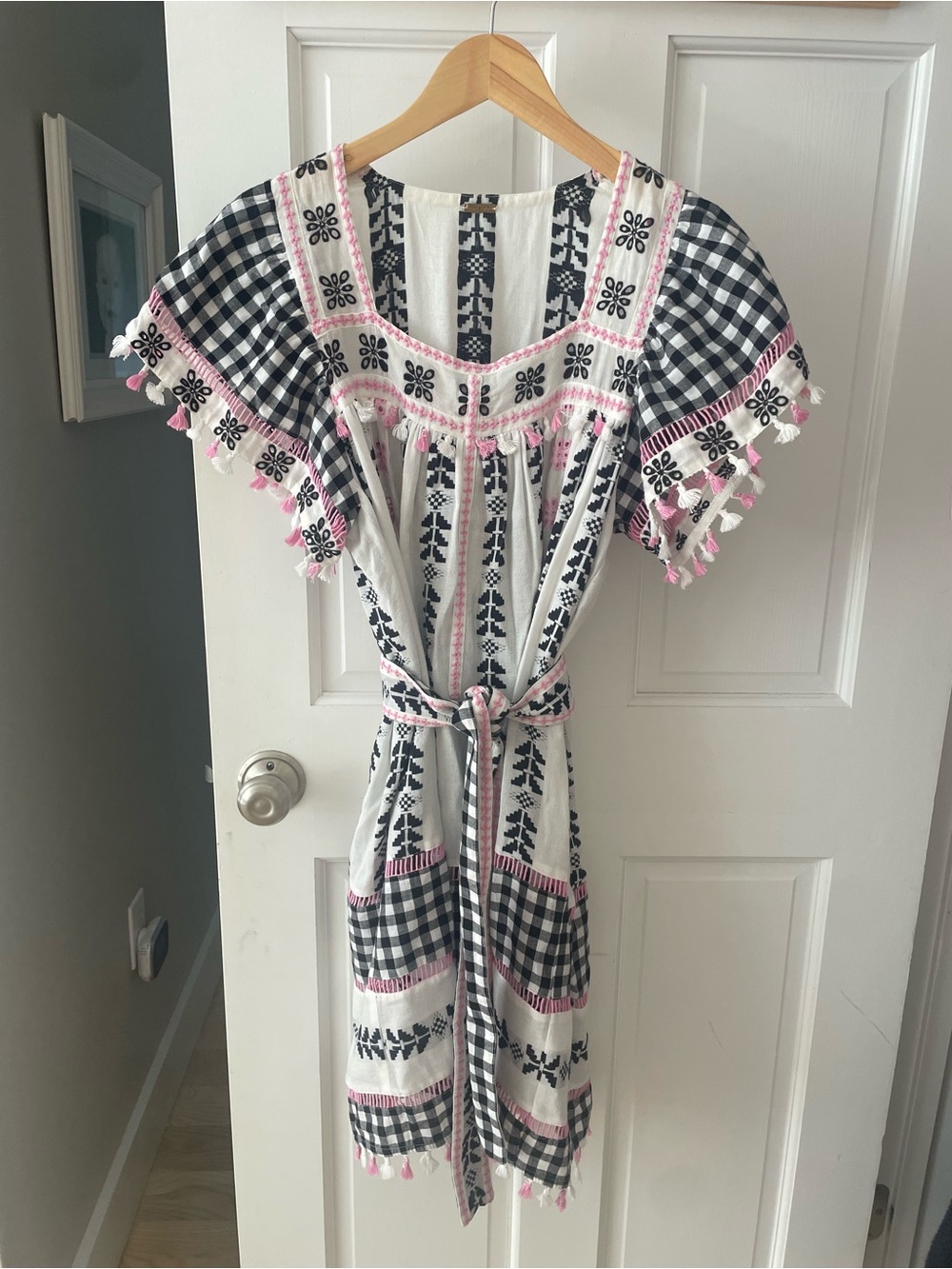 Dodo Bar Or White Black Pink Embroidered Mini Dress